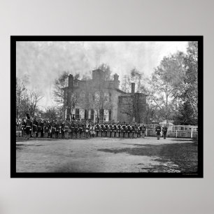 Póster Marine Battalion in Formation, Washington, DC 1864