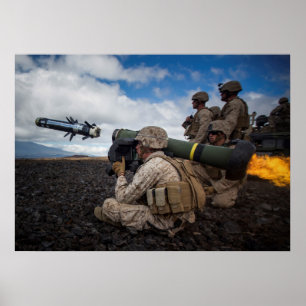 Poster Marine Fires Javelin