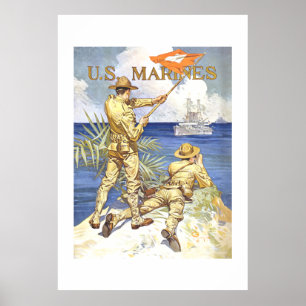 Poster Marines dos EUA