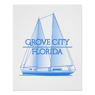 Póster Marinheiro de Navegação Náutica Costeira de Grove