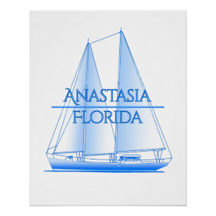 Póster Marinheiro Marítimo Costeiro da Anastasia