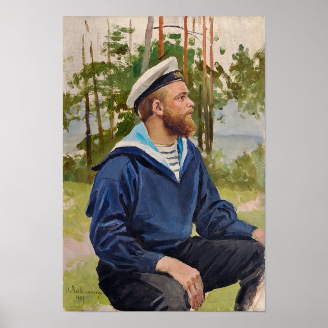 Póster Marinheiro por Backmansson (Frente)