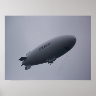 Póster Marinho americano Blimp MZ-3A