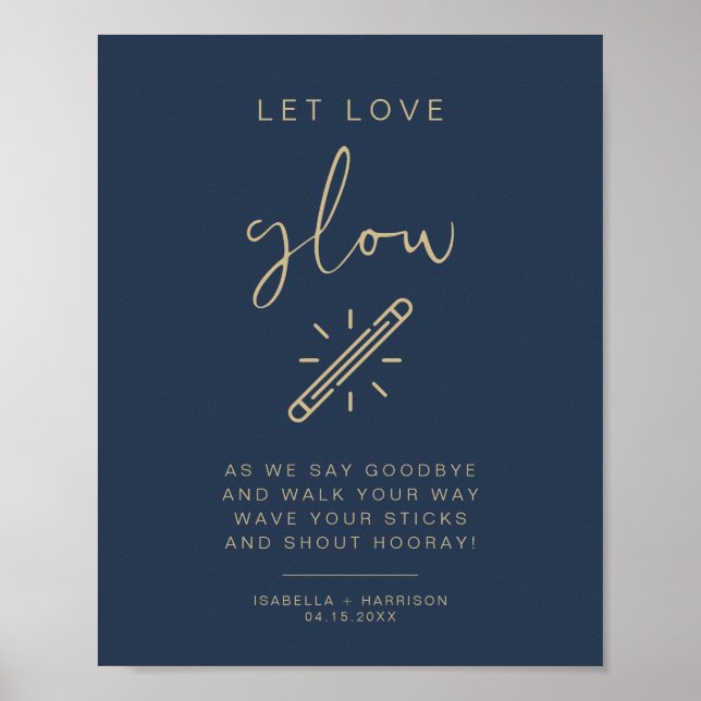 Poster MARINHO CAITLIN e Dourado Sinal de Casamento Leve  (Frente)