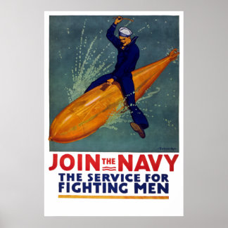 Poster MARINHO dos EUA - O Marinheiro da Guerra Mu