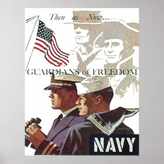 Póster Marinho dos Guardiães da Liberdade