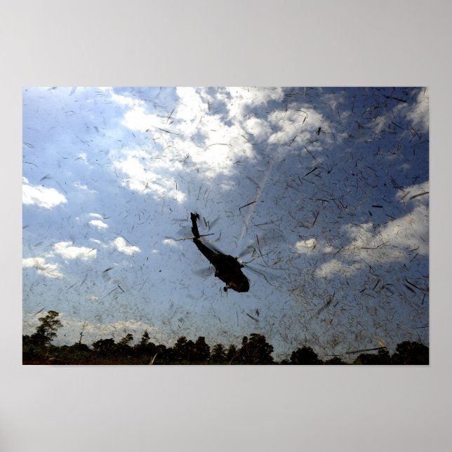 Póster Marinho HH-60 Seahawk dos EUA (Frente)