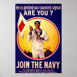 Póster Marinho nos EUA - WW1