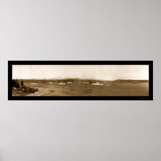 Póster Marinho Puget Sound Photo 1908