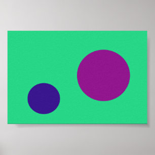 Poster Marinho roxo verde