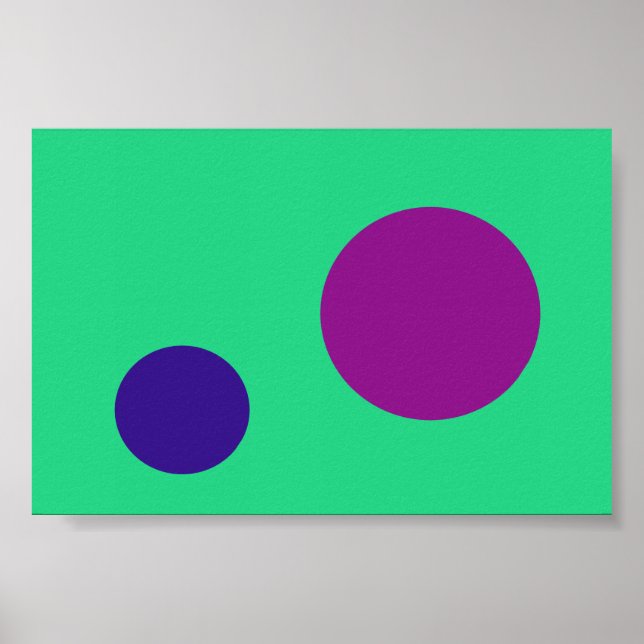 Poster Marinho Roxo Verde (Frente)