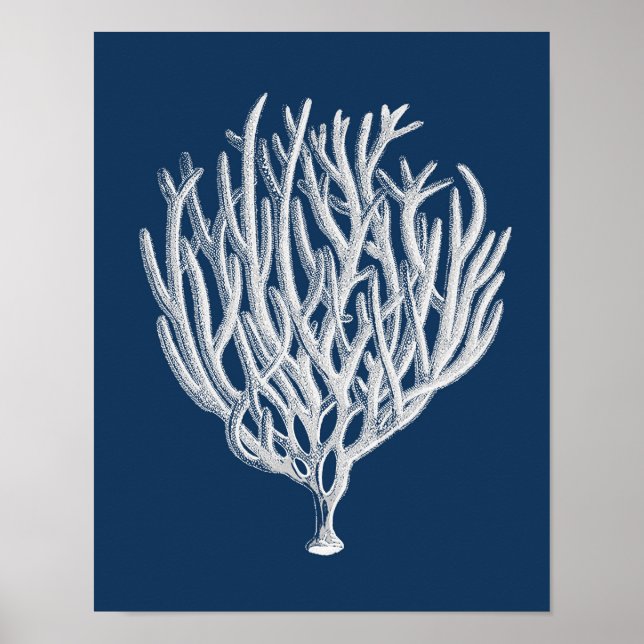 Poster Marinho Sea Coral #1 Praia Decore Wall Art (Frente)