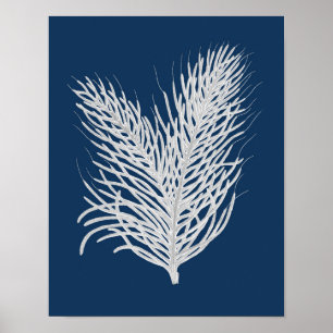 Póster Marinho Sea Coral nº 8 decoração costeira arte 
