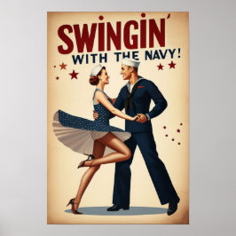 Poster Marinho Swing Dance Night Delight
