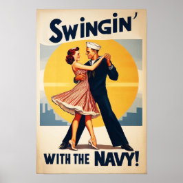 Poster Marinho Swing Dance Night Delight
