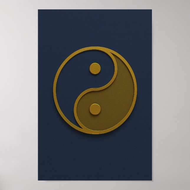 Poster Marinho Yin Yang Bronze (Frente)