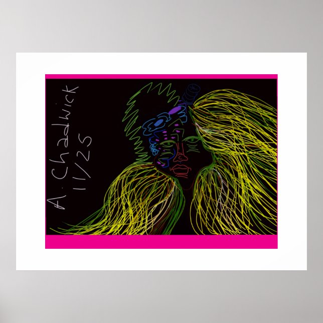 Poster Marionete Colorida Brilhante (Frente)