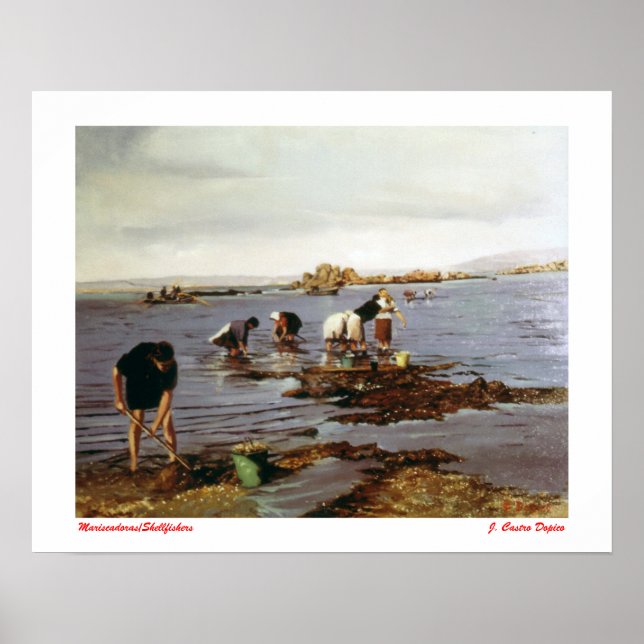 Poster Mariscadoras/Shellfishers (Frente)