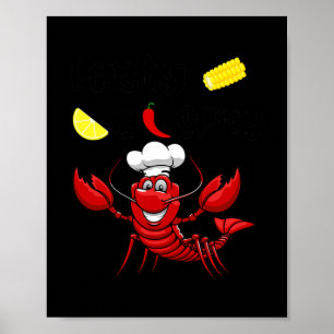 Poster Mariscos Engraçados E Engraçados Enrolam Homens Mu