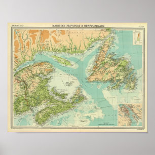 Póster Maritime Provinces & Newfoundland