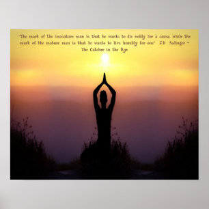 Poster "Mark of the Mature Man" Catcher no Rye-Impressão