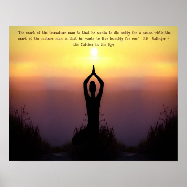 Poster "Mark of the Mature Man" Catcher no Rye-Impressão (Frente)