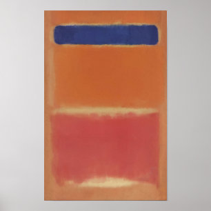 Poster Mark Rothko - Azul Sobre Vermelho - 1953