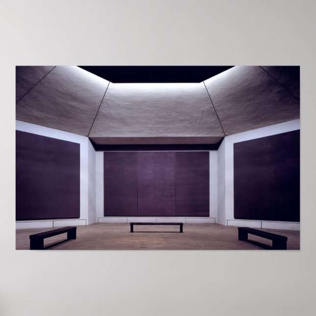 Poster Mark Rothko - Capela Rothko - 1970 (Frente)
