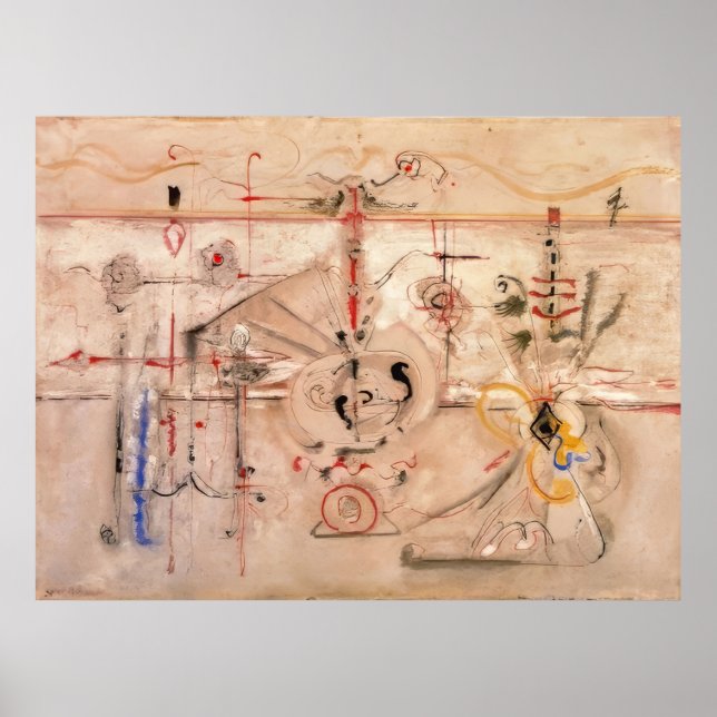 Poster Mark Rothko - Ídolo Arcaico - 1945 (Frente)