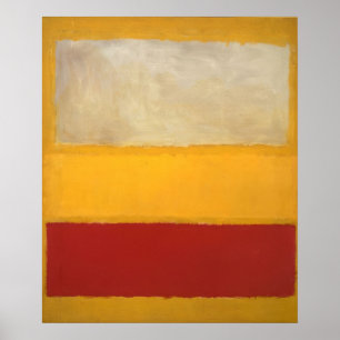 Poster Mark Rothko - Nº 13 (Branco, Vermelho sobre Amarel