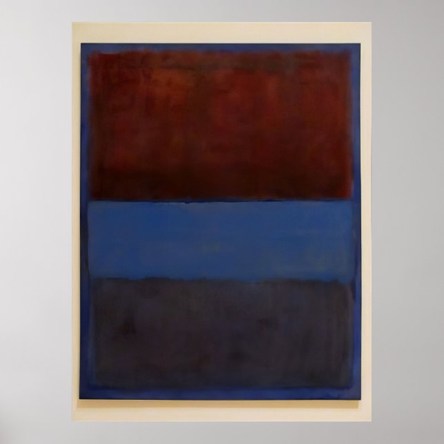 Poster Mark Rothko - Nº 61 (Ferrugem e Azul) - 1953 (Frente)