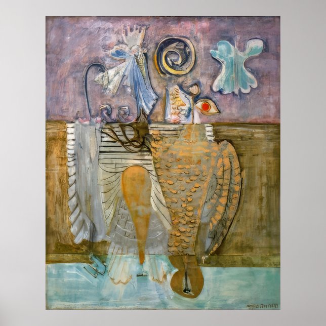 Poster Mark Rothko - Pássaros Hierárquicos - 1944 (Frente)