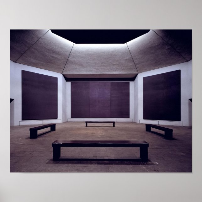 Poster Mark Rothko - Rothko Chapel - 1964 - 1967; Estados (Frente)