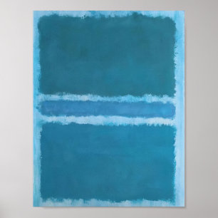 Poster Mark Rothko - Sem título (Azul Dividido pelo Azul)