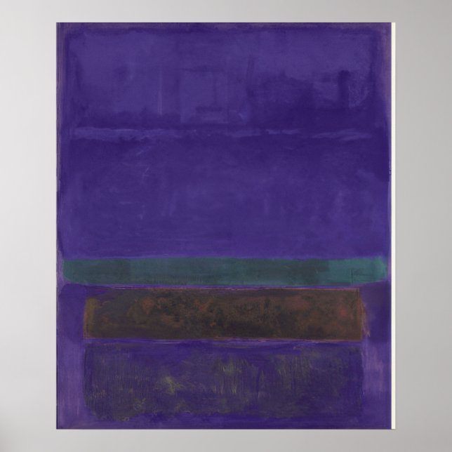 Poster Mark Rothko - Sem título [Azul, Verde e Marrom] -  (Frente)