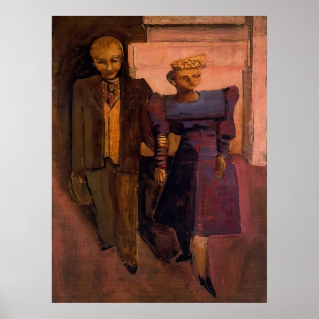 Poster Mark Rothko - Sem título (Homem e Mulher em Pé) -  (Frente)