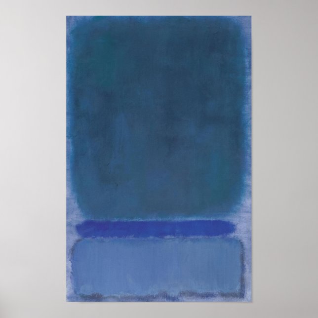 Poster Mark Rothko - Sem Título (Verde sobre Azul) - 1968 (Frente)