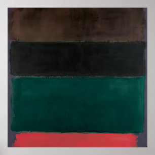 Poster Mark Rothko - Sem Título (Vermelho-Marrom, Preto,