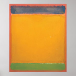 Poster Mark Rothko - Unidos (Azul, Amarelo, Verde sobre V