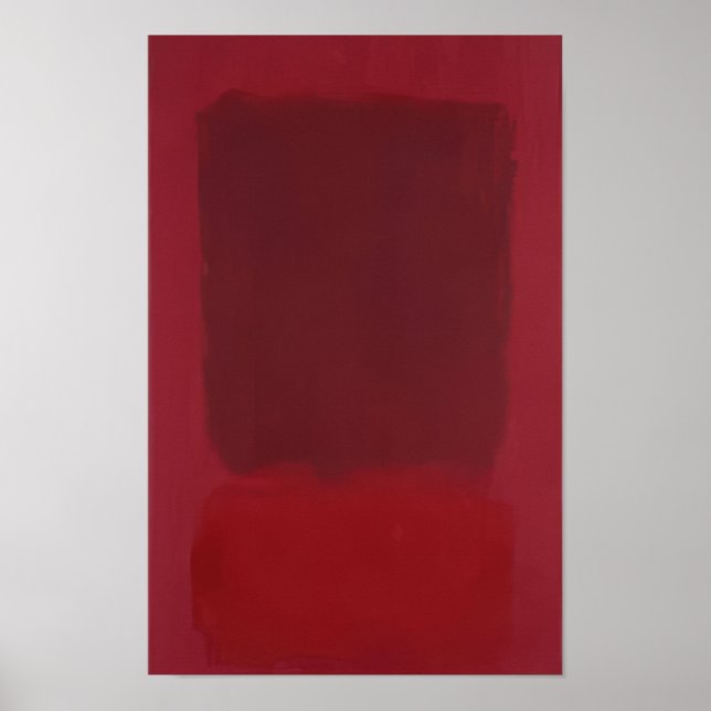 Poster Mark Rothko - Vermelho e Marrom - 1957 (Frente)