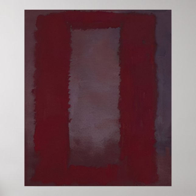 Poster Mark Rothko - Vermelho sobre Marrom - 1959 (Frente)