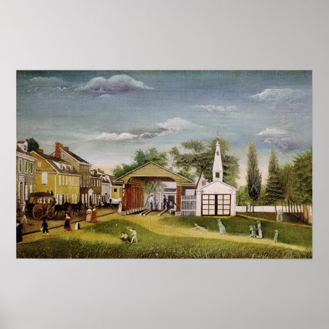 Póster Market Square, Germantown, Pensilvânia (Frente)