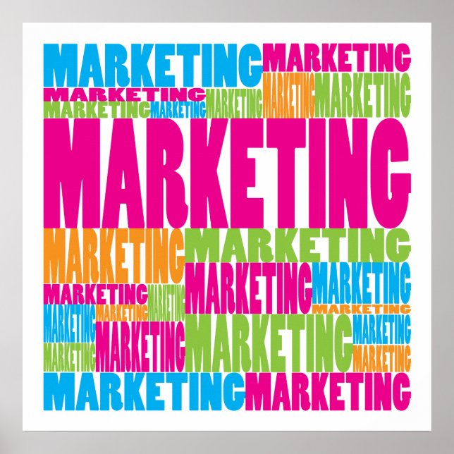 Póster Marketing Colorido (Frente)