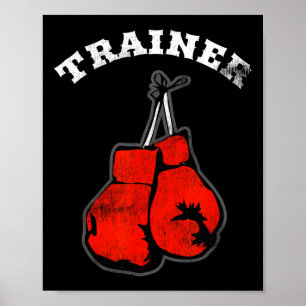Poster Marketing comercial - Treinador em caixa