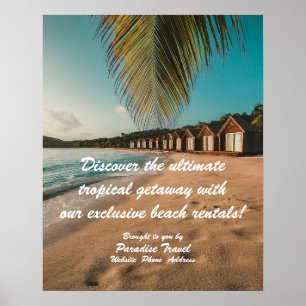 Poster Marketing e Publicidade de Agência de Viagens Trop