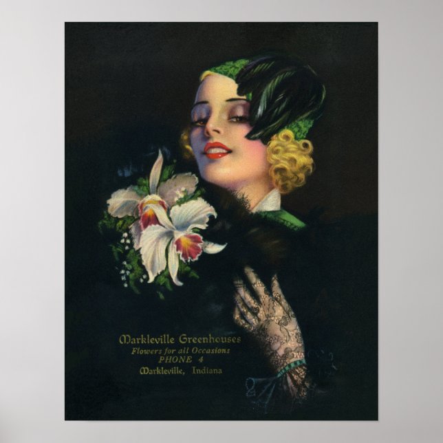 Póster Markleville Indiana Greenhouse (Frente)