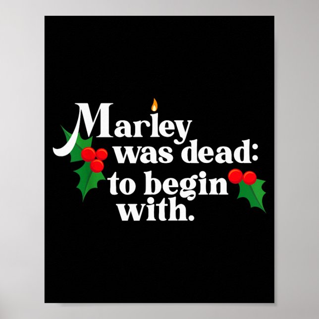 Poster Marley Was Dead_ To Begin With Charles Ens Christm (Frente)