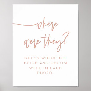 Poster MARLO Boho Blush Pink Onde Estavam Assinando