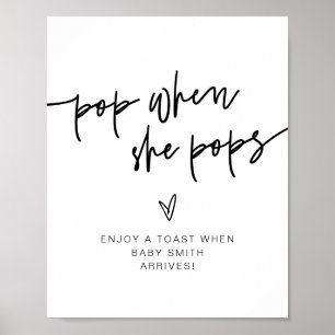 Poster MARLO Bold Modern Pop Quando Pop Sinal