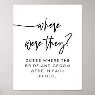 Poster MARLO Bold Moderno Onde Eles Estavam Sinal